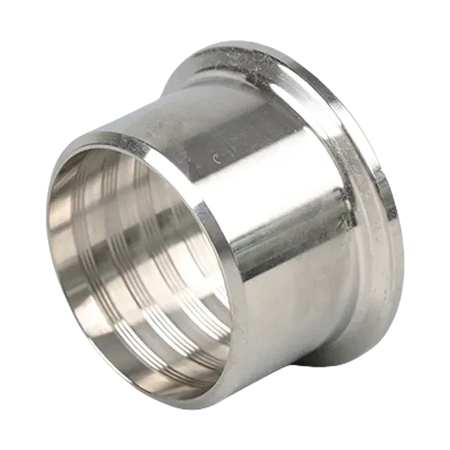 Stainless Steel Sanitary DN15 Polished Threaded Ferrule Fitting — 4/6