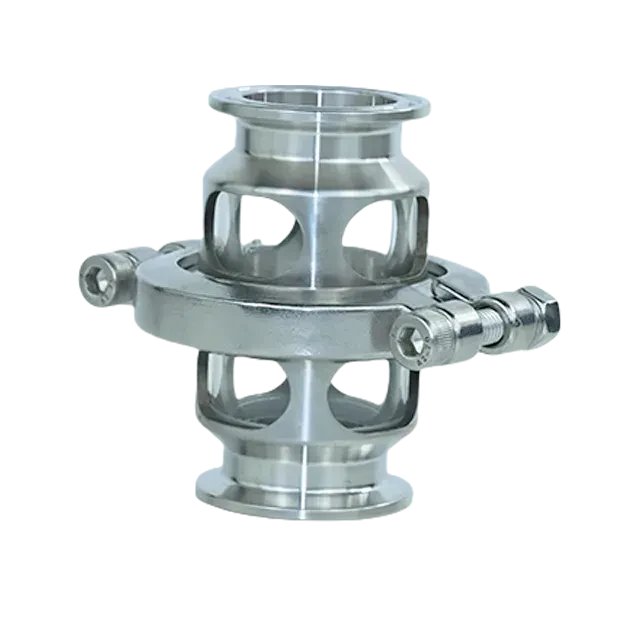 Hygienic HSG Stainless Steel Single Pin Heavy Duty Sight Glass with Cross Holes — 5/6