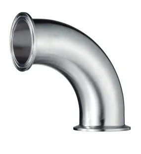 Stainless Steel Hygienic 90 Degree Mirror Polished Quick-fit Elbow — 2/6