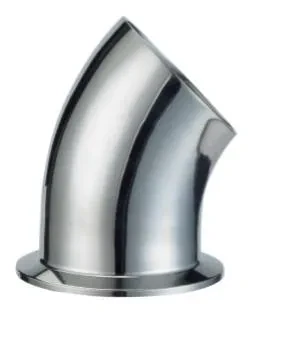 Stainless Steel AISI316L Sanitary AS1528.3- JN-FT-20 5011 180° Bend Clamped Elbow — 3/5