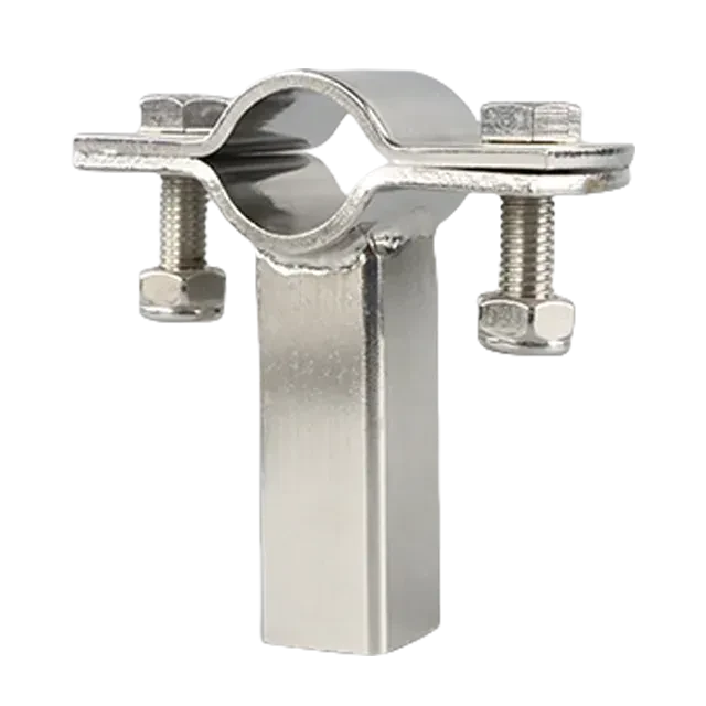 Stainless Steel Sanitary Round Pipe Clamp Bracket For Food — 5/6