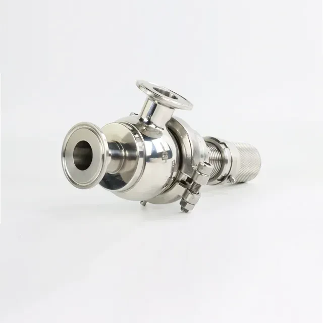 Stainless Steel Sanitary DN15 Spherical Pressure Relief Safety Valve — 5/6
