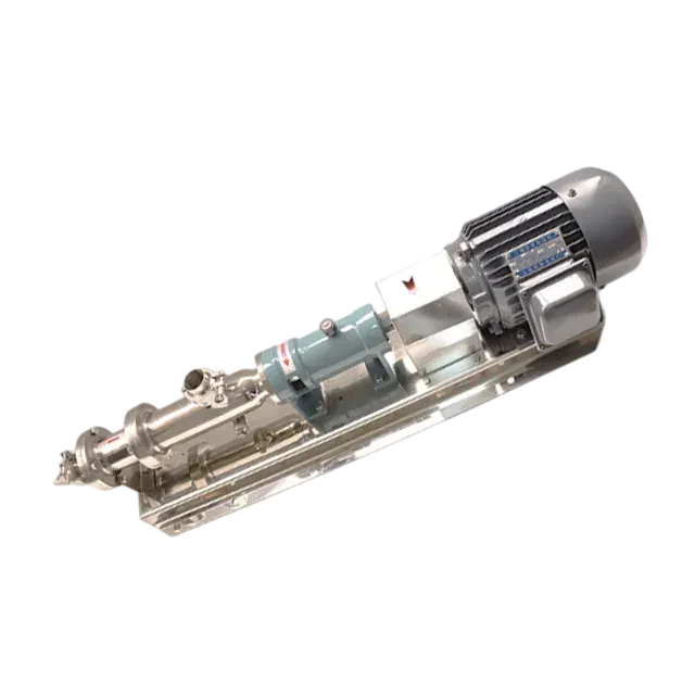 Hopper Stainless Steel Motorized Hygenic Self Priming Screw Pump — 3/6