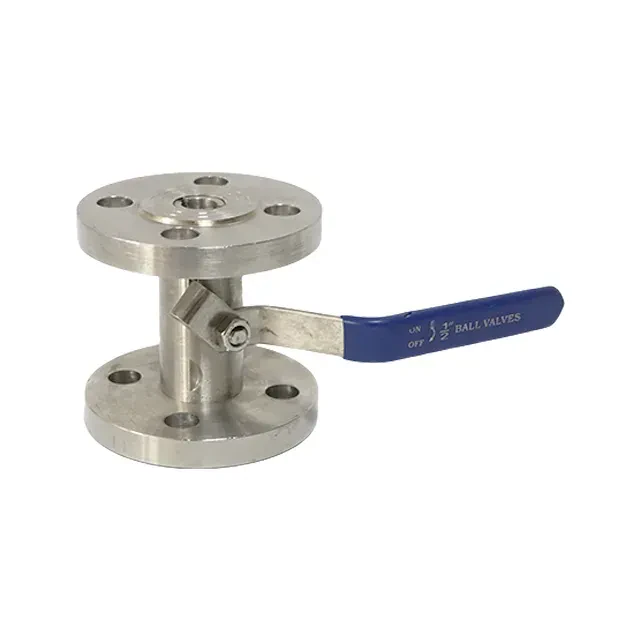Stainless Steel Sanitary Polished Flange Straight-through Ball Valve — 3/6