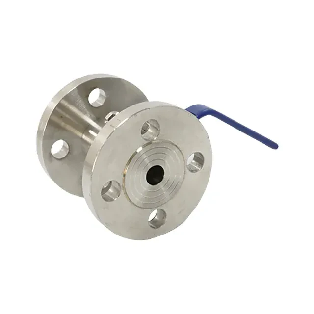 Stainless Steel Sanitary Polished Flange Straight-through Ball Valve — 4/6