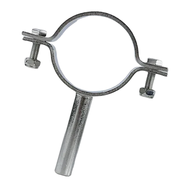 Stainless Steel  Heavy Duty Ferrule Saddle Support Clamp Holder — 6/6