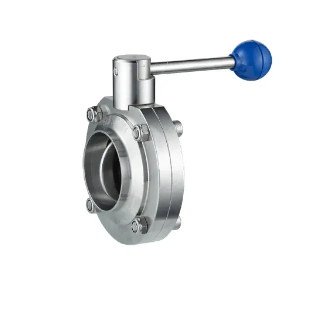Clamped Manual Stainless Steel Sanitary Grade Butterfly Control Valve — 6/6