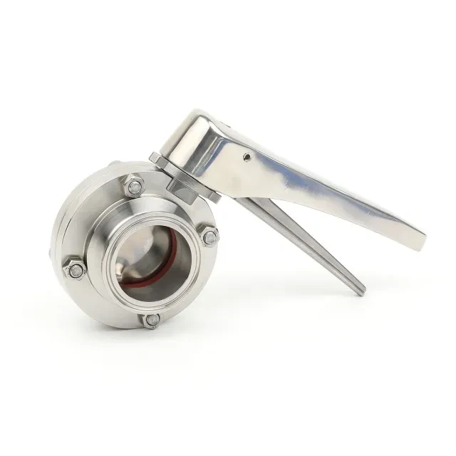 Clamped Manual Stainless Steel Sanitary Grade Butterfly Control Valve — 2/6