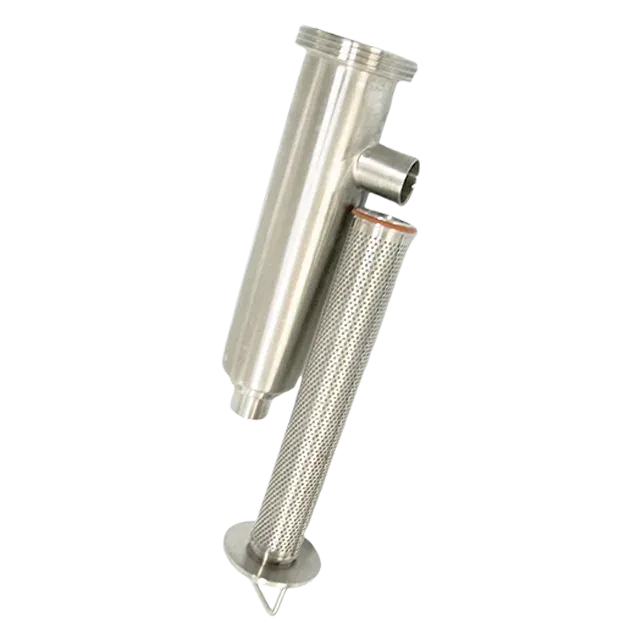 Stainless Steel Sanitary Tri Clamp Automatic Cleaning Single Angle Filter — 4/6
