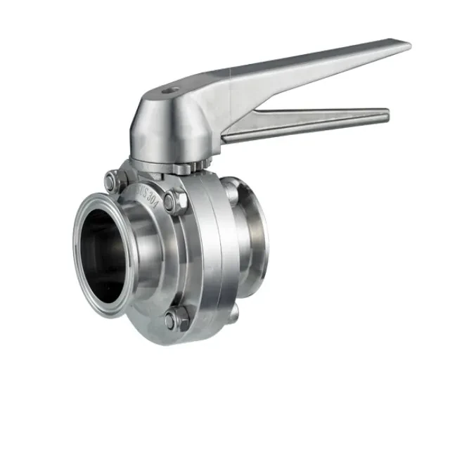 Stainless Steel Sanitary Quick Release Clamped Butterfly Control Valve — 5/6