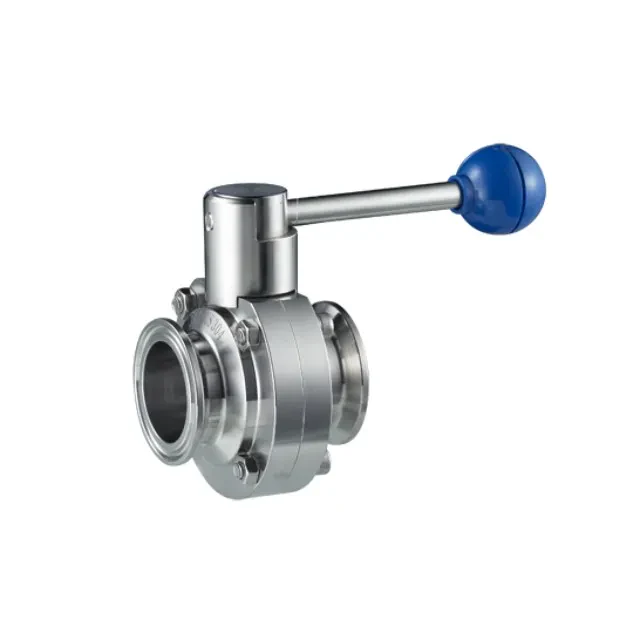 Stainless Steel Sanitary Quick Release Clamped Butterfly Control Valve — 4/6