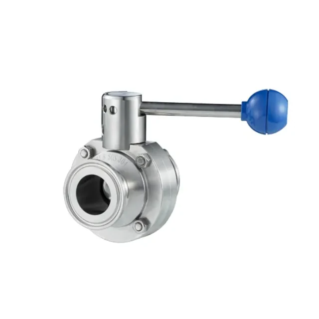 Stainless Steel Sanitary Quick Release Clamped Butterfly Control Valve — 3/6