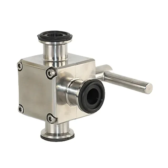 Stainless Steel Sanitary Three-way Forged Manual Ball Valve — 5/6