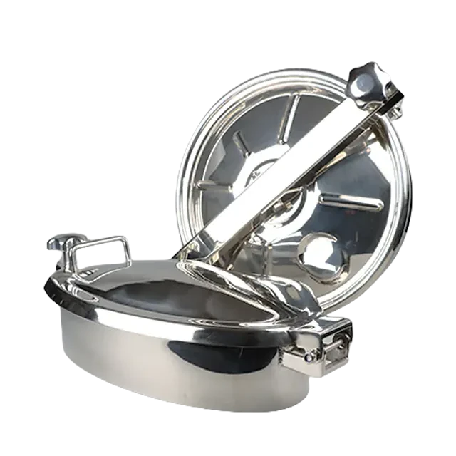 Stainless Steel Hygienic Round Manhole Cover Pressure Manhole — 5/6