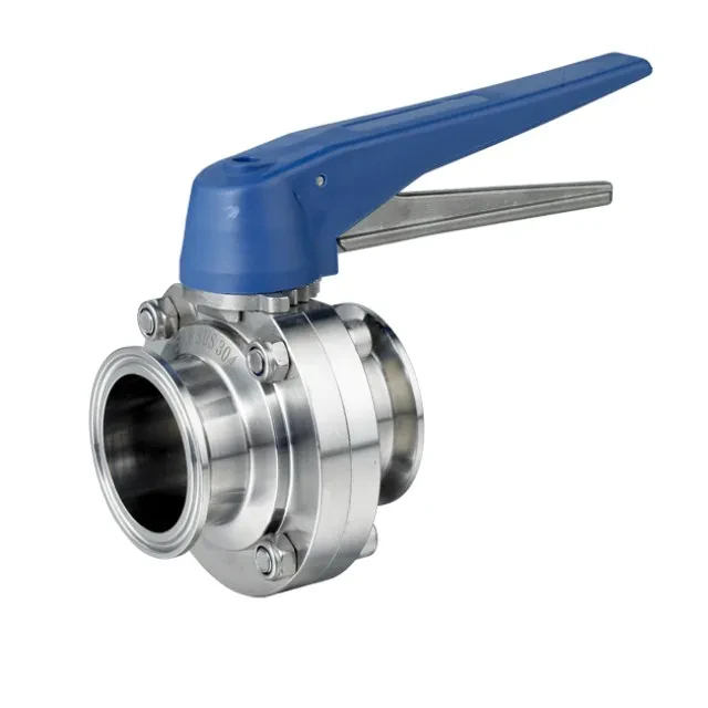 Sanitary Grade Stainless Steel Weld Manual Butterfly Control Valve — 4/6