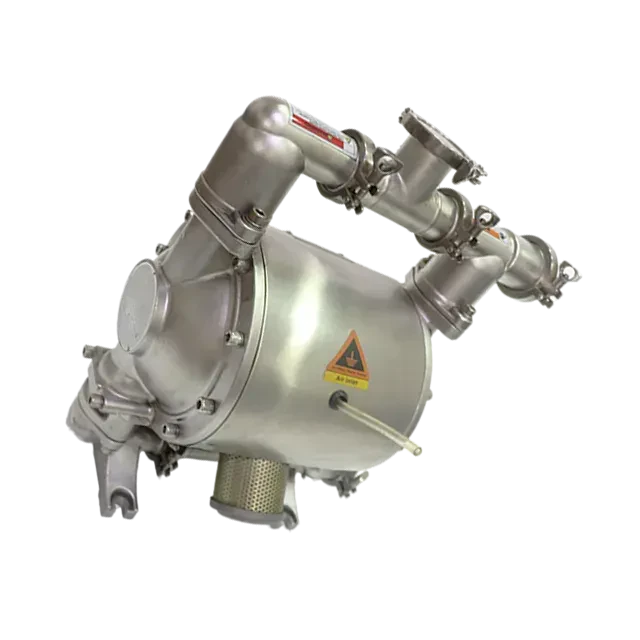 Air Operated Stainless Steel Sanitary Air Driven Diaphragm Pump for Agressive Fluids — 6/6