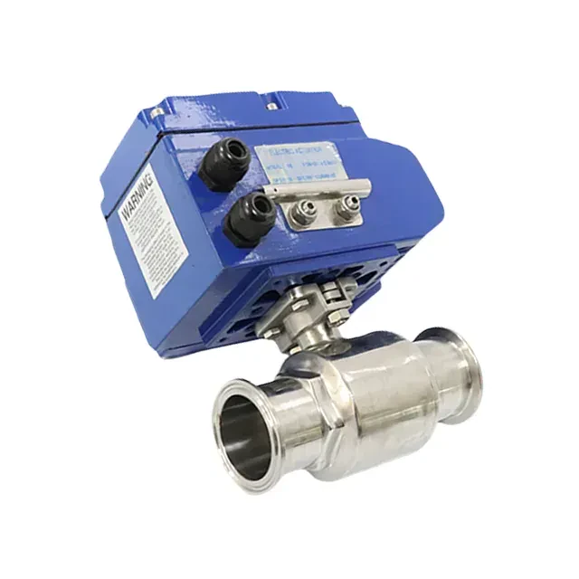 Stainless Steel Hygienic Thread Electric Actuator Straight Ball Valve — 6/6