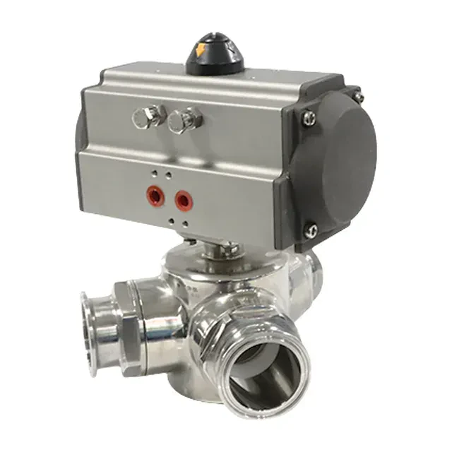 Stainless Steel High Pressure Three Way Flow Control Ball Valve — 2/6