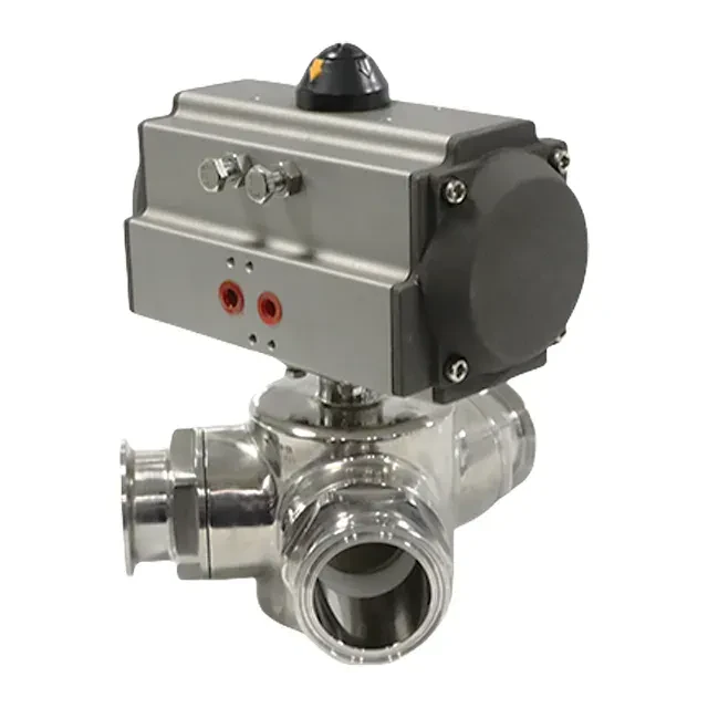 Stainless Steel High Pressure Three Way Flow Control Ball Valve — 6/6