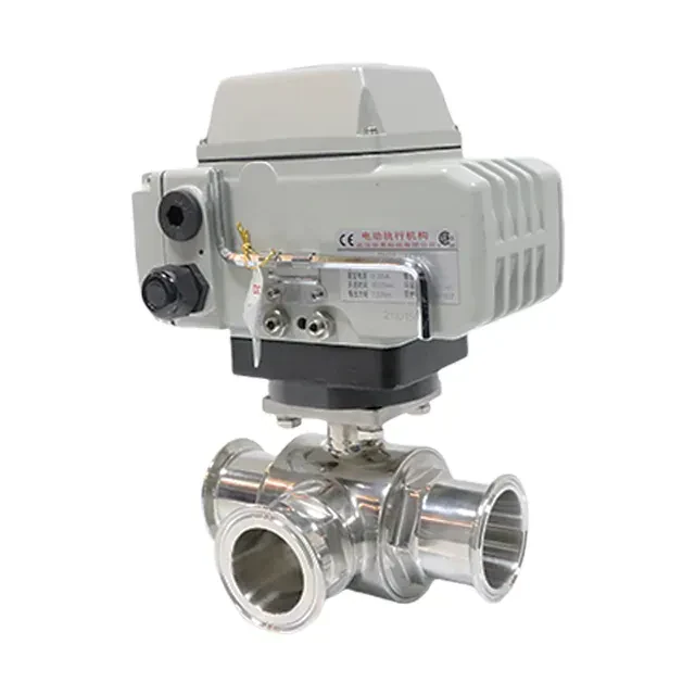 Stainless Steel Food Grade Weld 3 Way Ball Valve — 2/6