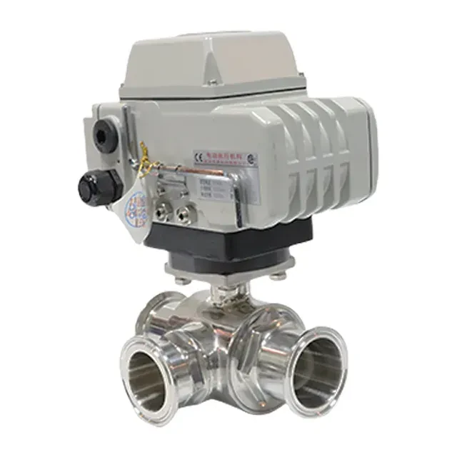Stainless Steel Food Grade Weld 3 Way Ball Valve — 3/6