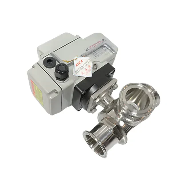 Stainless Steel Food Grade Weld 3 Way Ball Valve — 5/6
