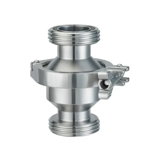 Stainless Steel Sanitary Vertical One Way Spring Check Valve — 3/6