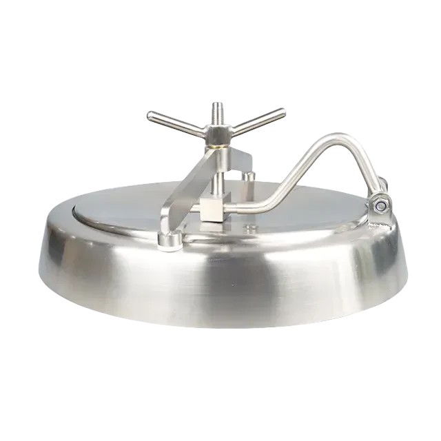 Hygienic DN800 Stainless Steel Shadowless Elliptical Manhole Cover Oval Side Manway for Fermenting Tank — 6/6