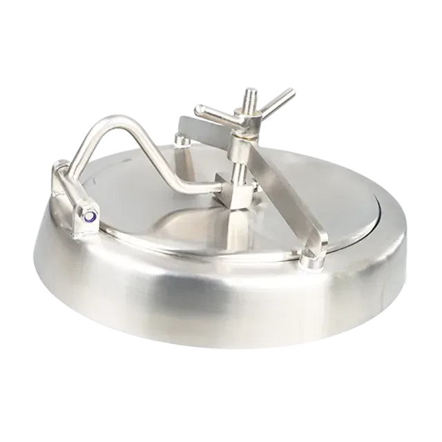 Hygienic DN800 Stainless Steel Shadowless Elliptical Manhole Cover Oval Side Manway for Fermenting Tank — 5/6