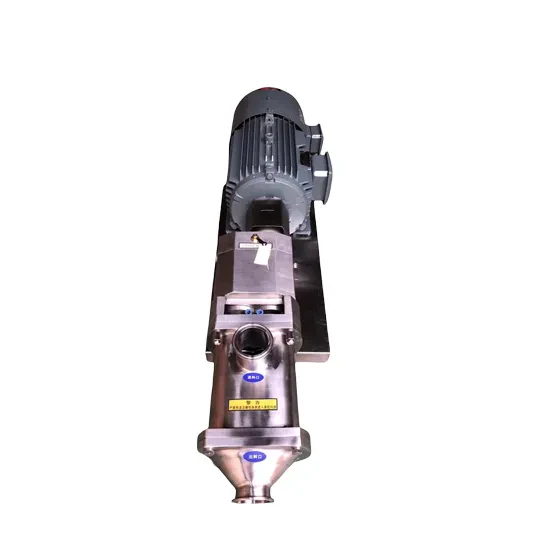 Stainless Steel Horizontal Double Mechanical Seal Screw Lobe Pump for Large Particles — 3/6