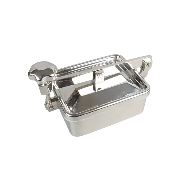 Stainless Steel DN800 Small Square Sanitation Manhole Cover with Rectangular Lid Rectangular — 2/6