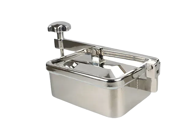 Stainless Steel DN800 Small Square Sanitation Manhole Cover with Rectangular Lid Rectangular — 5/6