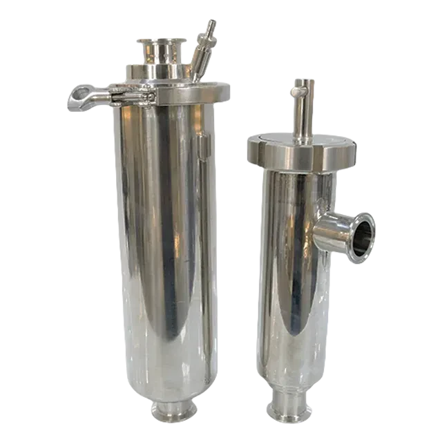 Sanitary Stainless Steel TriClamp Straight Strainer Filter with Perforated Screen — 4/6