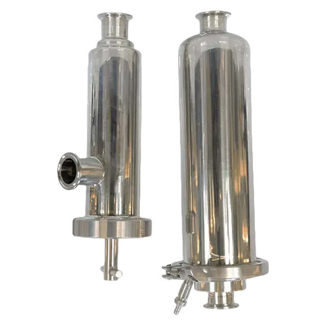 Sanitary Stainless Steel TriClamp Straight Strainer Filter with Perforated Screen — 2/6