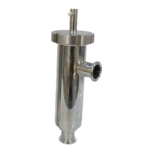Sanitary Stainless Steel TriClamp Straight Strainer Filter with Perforated Screen — 3/6