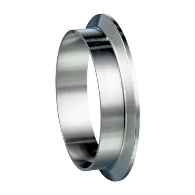 Sanitary Stainless Steel Clamp End Exhaust Weld Short Flange Ferrule Fitting — 3/6