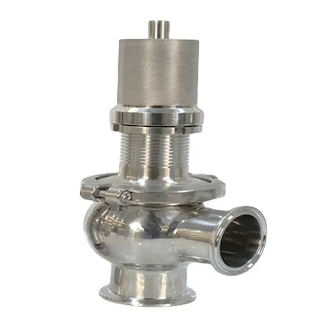 Stainless Steel Hygienic Tri Clamp Adjustable Pressure Relief Rebreather Valve — 6/6