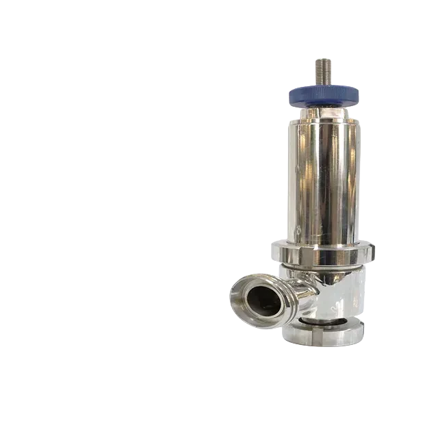 Sanitary Stainless Steel Relief Tank Rebreather Valve with Manual Seat Lift — 6/6