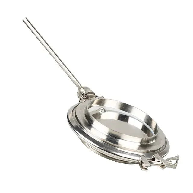 Sanitary Stainless Steel Quick Release Manual Weld-End Powder Butterfly Valve — 4/6