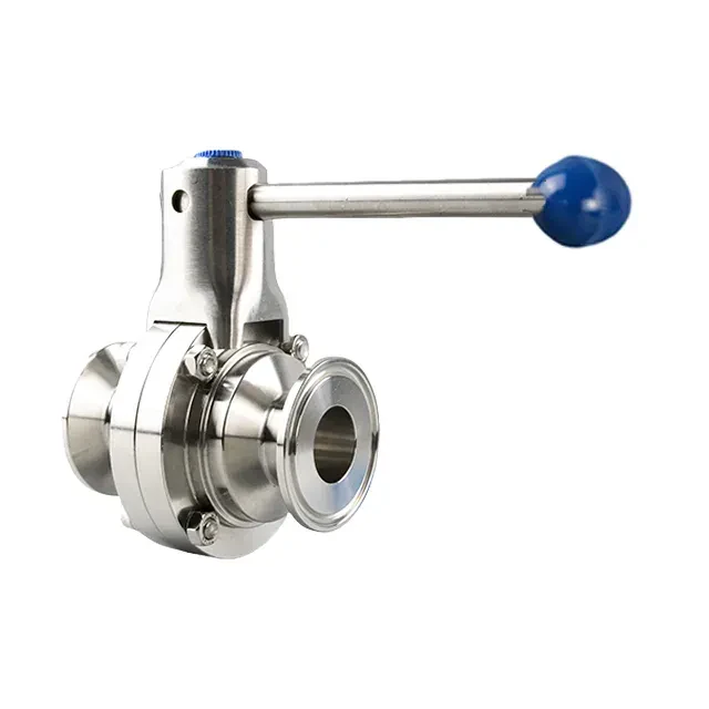Stainless Steel Sanitary Punching Center Line Butterfly Valve with Hanle Actuator — 2/6