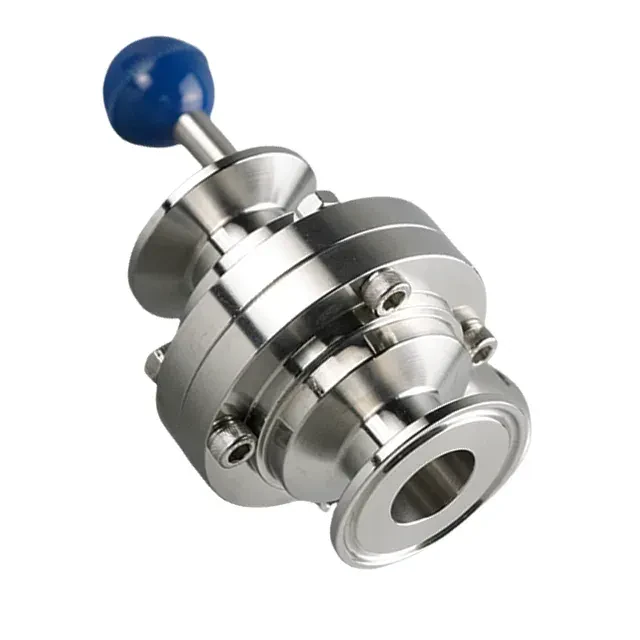 Stainless Steel Sanitary Punching Center Line Butterfly Valve with Hanle Actuator — 5/6