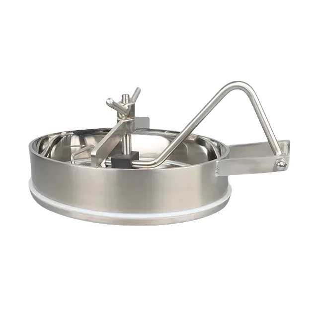 DN500 Elliptical Sanitary Stainless Steel  Pressure Vessel Manhole SideSwing Cover — 2/6