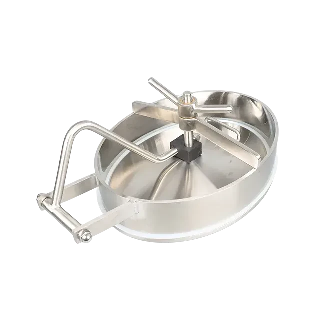 Stainless Steel Customized Sanitary Non Pressure  Glass Manhole for Bevel Edge — 2/6