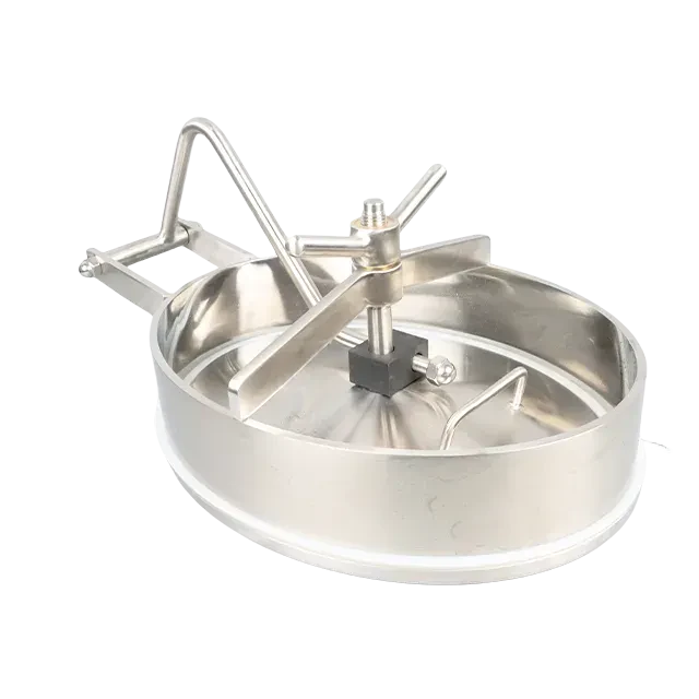 Stainless Steel Customized Sanitary Non Pressure  Glass Manhole for Bevel Edge — 5/6
