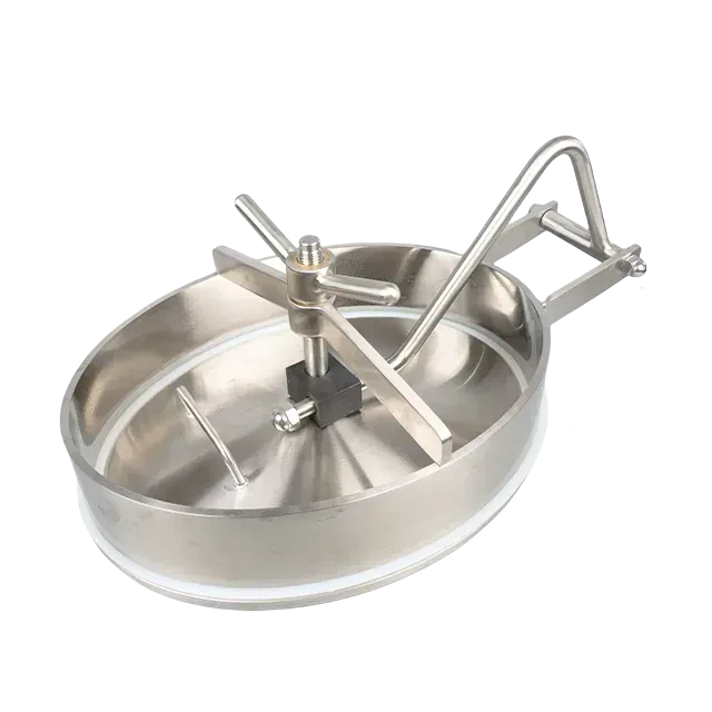 Stainless Steel Customized Sanitary Non Pressure  Glass Manhole for Bevel Edge — 6/6