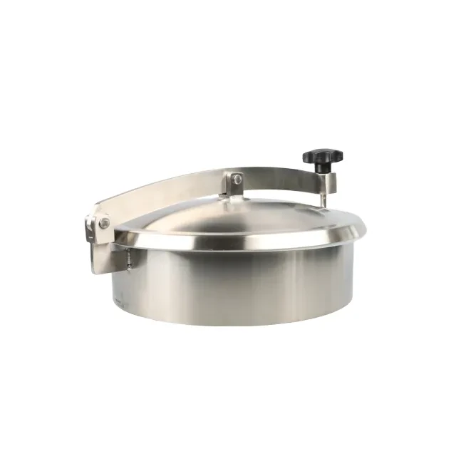 Stainless Steel Round Pressureless Autoclave Manhole with Single Cross Arm — 6/6