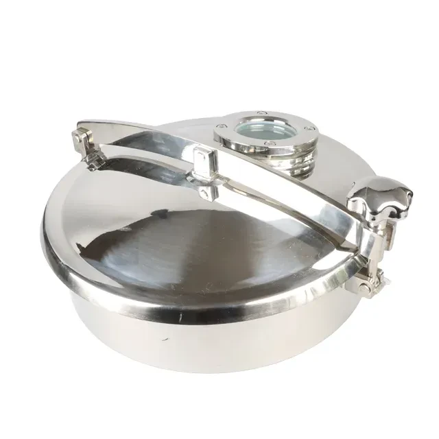 Stainless Steel  Hygienic Circular  Side Swing Opening Access Manway with Peripheral Closing — 2/6