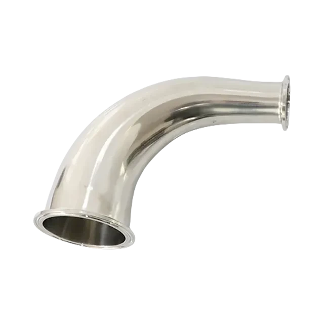 Stainless Steel Sanitary ISO2037 L2KS AS1528.3 JN-FT-20 5002 45°Long Leg Clamped Elbow — 3/6
