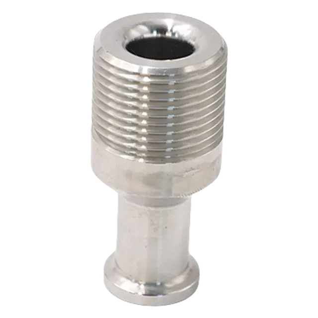 Sanitary Stainless Steel External Thread to Ferrule Tri-Clamp NPT HexPipe Fitting Adaptor — 6/6