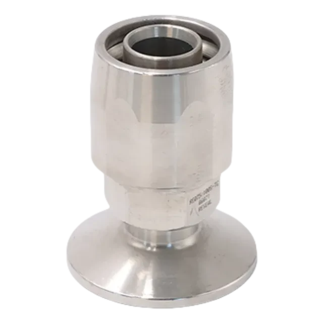 Sanitary Stainless Steel Hygenic TriClamp ReSeal Hose Fitting Adaptor — 2/6